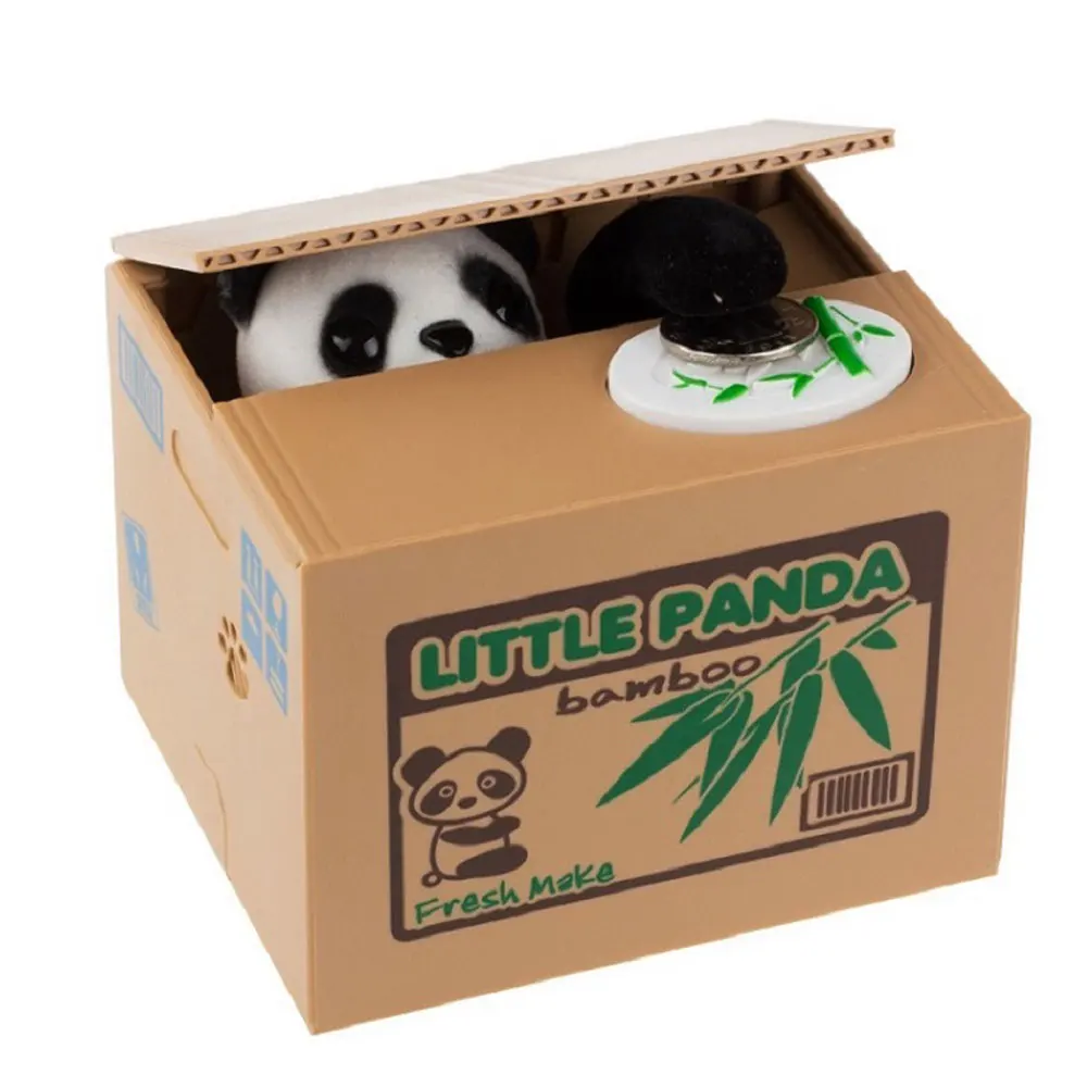 

Panda Coin Box Kids Money Bank Automated Cat Thief Money Boxes Toy Gift for Children Coin Piggy Money Saving Box Christmas gift