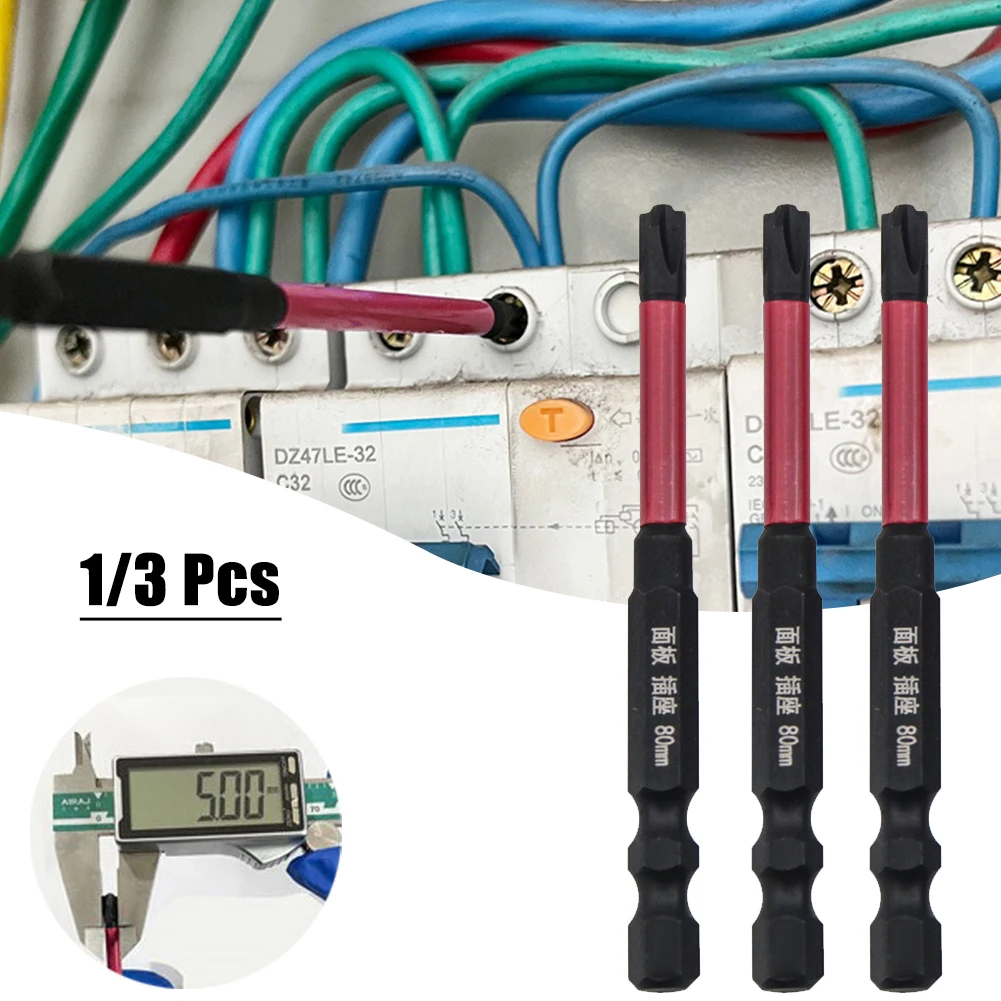 

1 шт./3 шт. 80 мм Магнитные специальные шлицевые крестовые отвертки, головки для гайковертов FPH2 для розетки, переключателя, электроинструмента