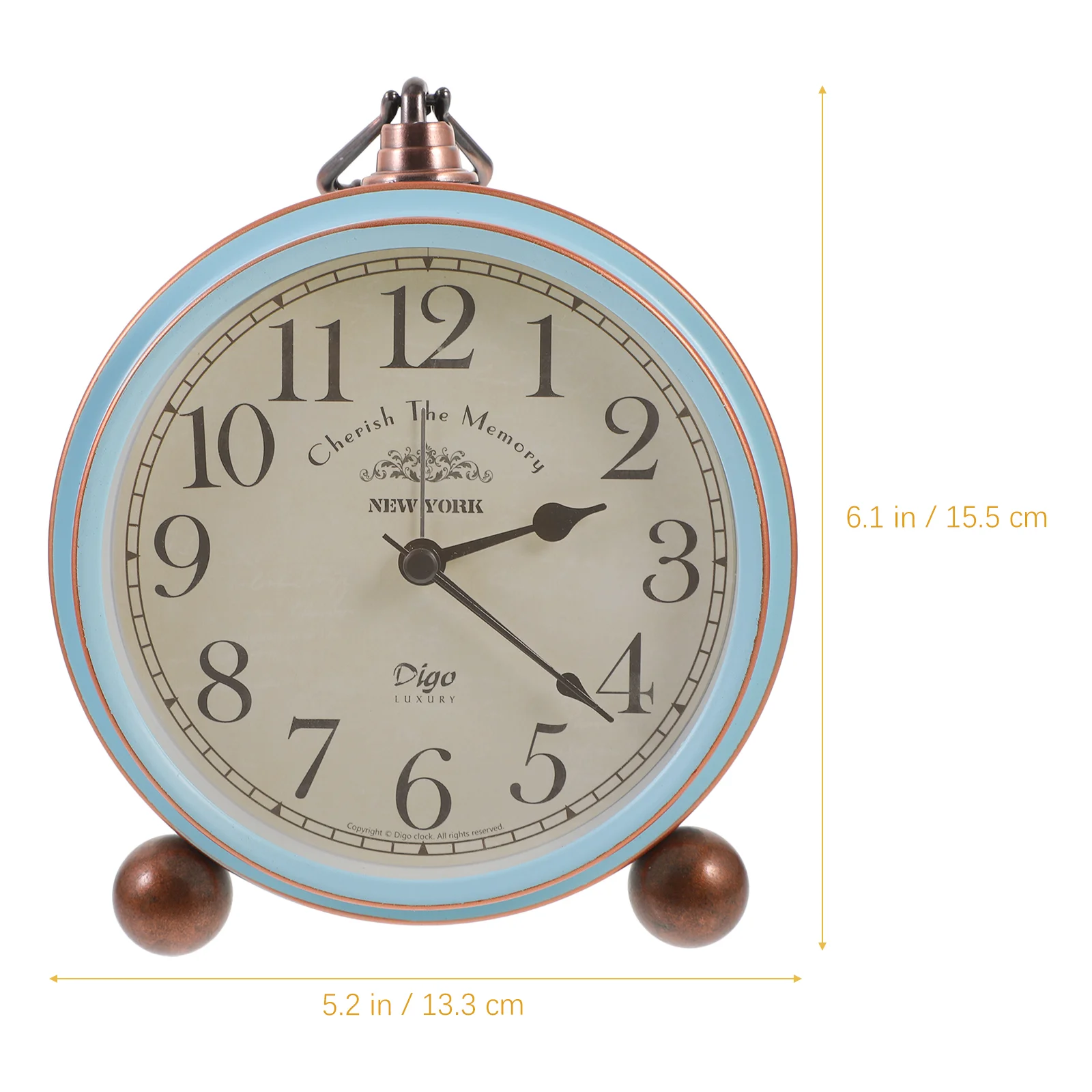 1 шт. креативный ретро винтажный американский стиль будильник настольный для