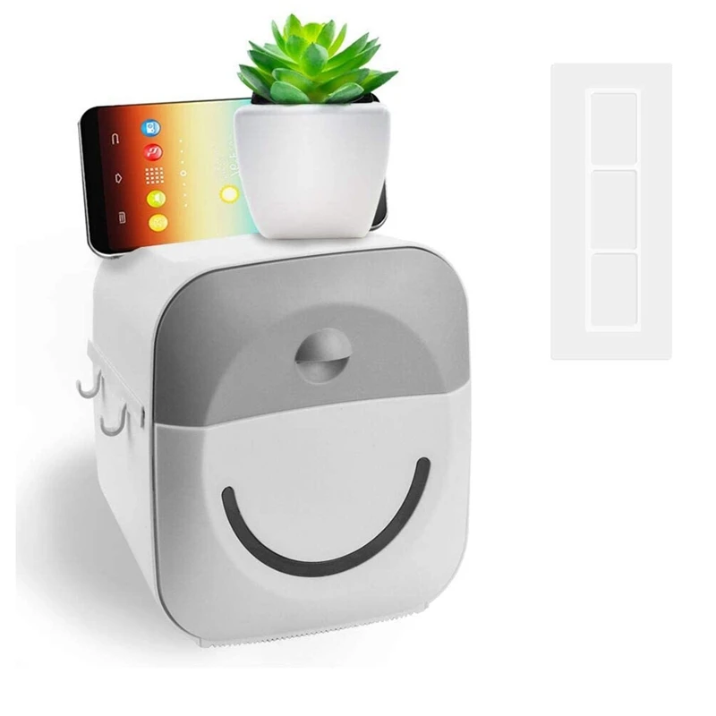 

Toilet Paper Roll Holder,Multifold Waterproof Tissue Organizer,Wall Mounted Toilet Roll Storage For Bathroom