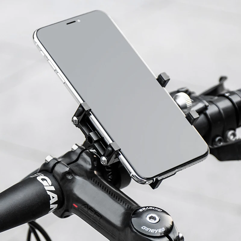 rockbros universal bike phone holder non slip motorcycle mobile phone support stand aluminum alloy mtb bicycle cellphone mount free global shipping