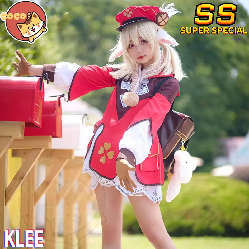 

Косплей-костюм из игры «геншин ударт Кле», парик для косплея