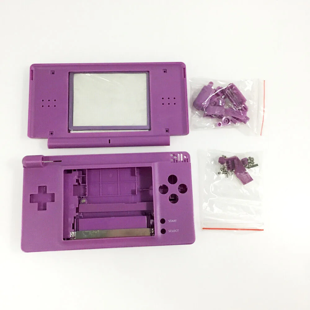 Пурпурный чехол с полным покрытием корпуса и оформлением оформления для DS Lite NDSL