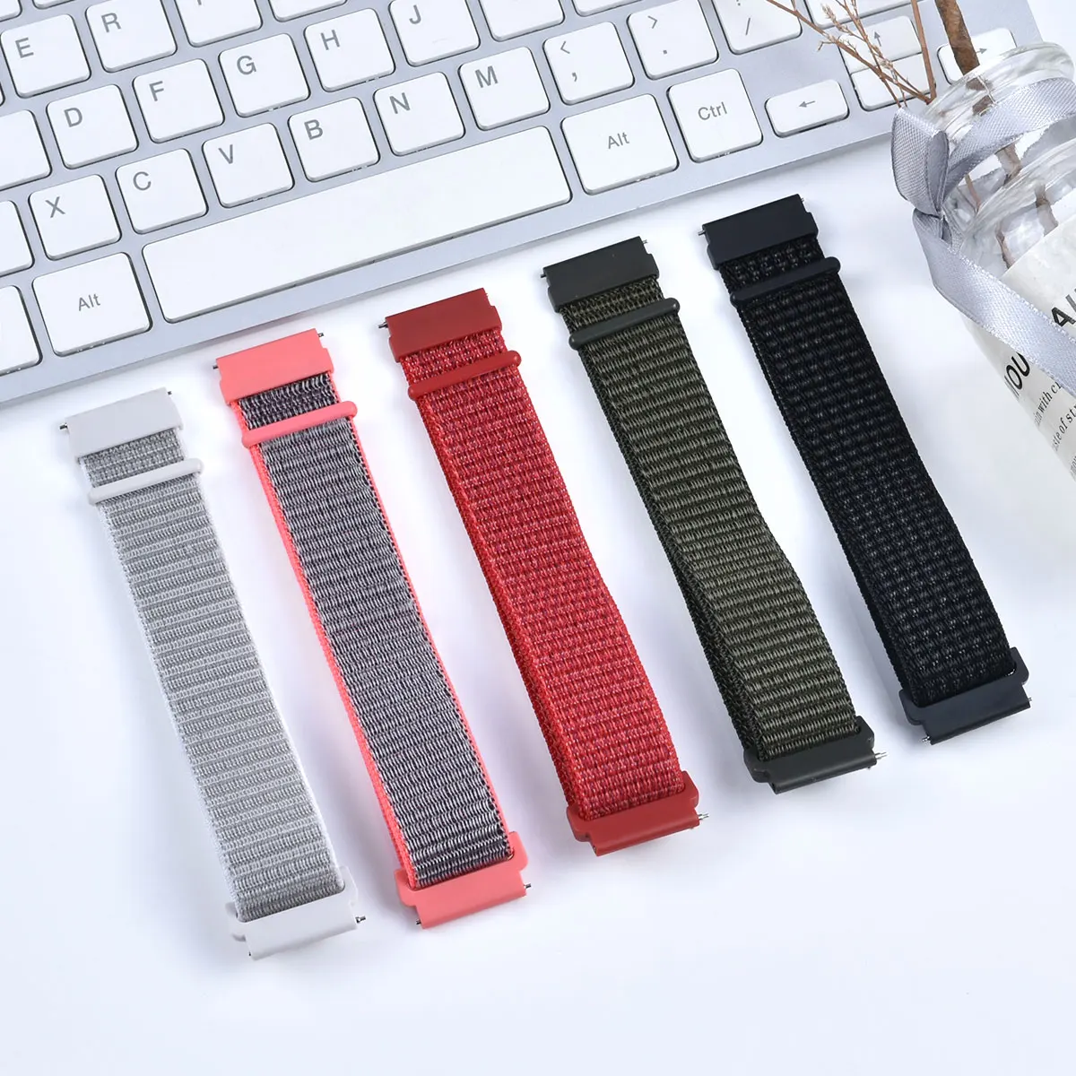 20/22 мм нейлоновый ремешок для Amazfit GTS/2/2e/GTS2 Mini/GTR 3 Pro 42 мм/47 мм/GTR2/2e/stratos 2/3 спортивный