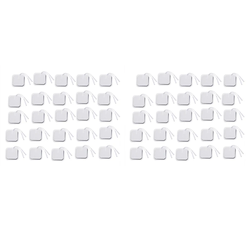 

100Pcs Electrode Self Adhesive Pads For Nerve Muscle Stimulator, Massager TENS Acupuncture Pulse Electric Massager