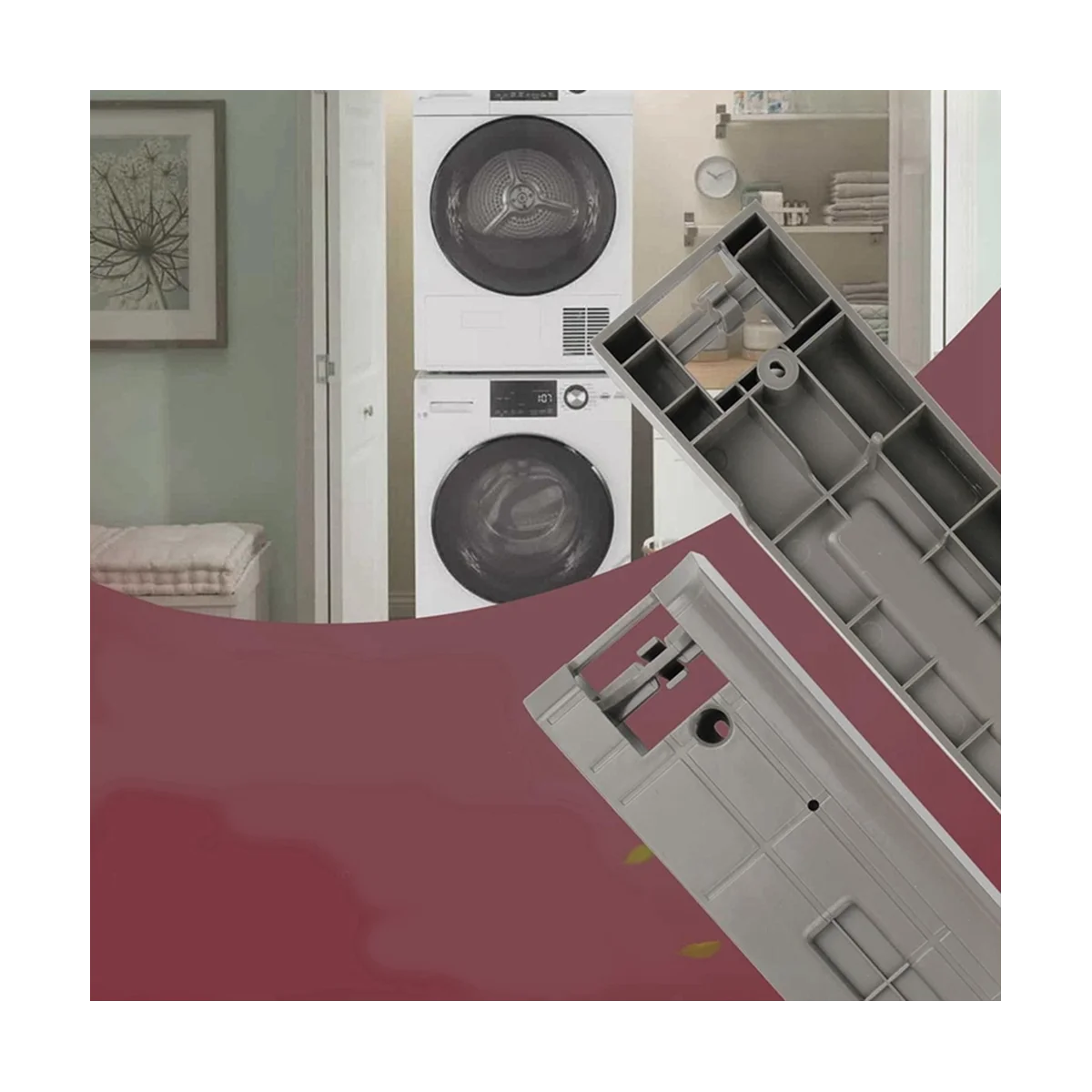 Комплект для штабелирования Skk-7A — замена стиральной машины и сушильной заменяет