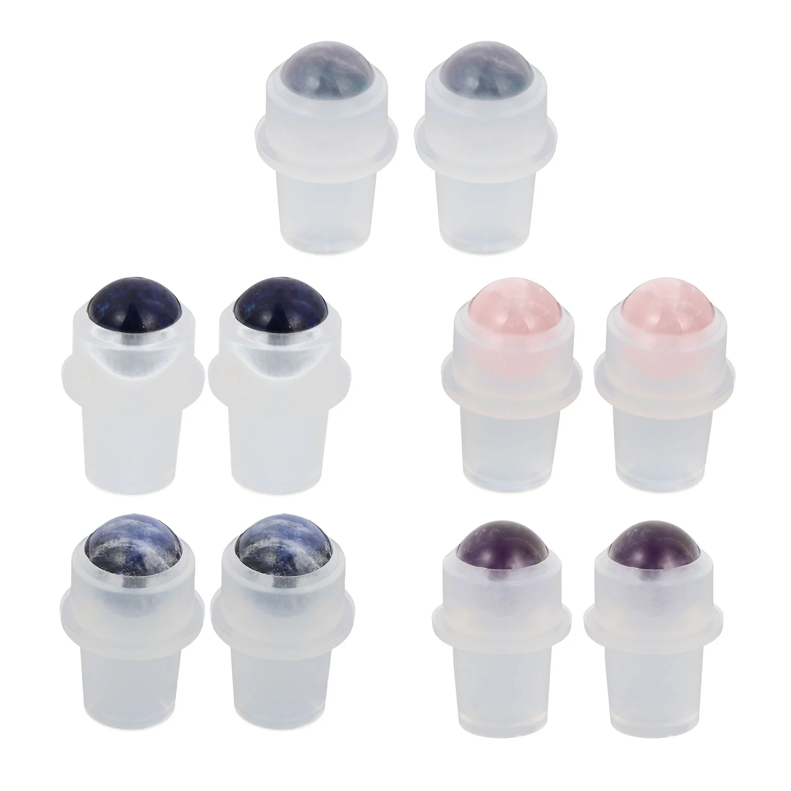 

10 Pcs Travel Bottle Covers Travel Containers Travel Containers Semi Precious Stones Replacement Rollers Balls Bottle Travel