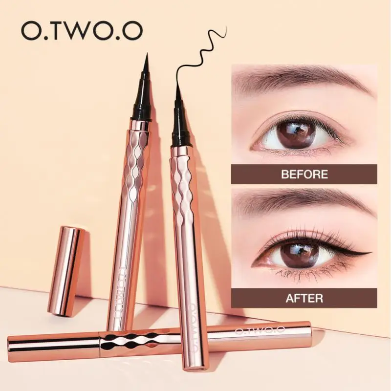 Liquid Eye Liner Waterproof Smudge Proof Quick Drying 12 Hour Wear Ultra Fine Black Eyeliner For Arrows