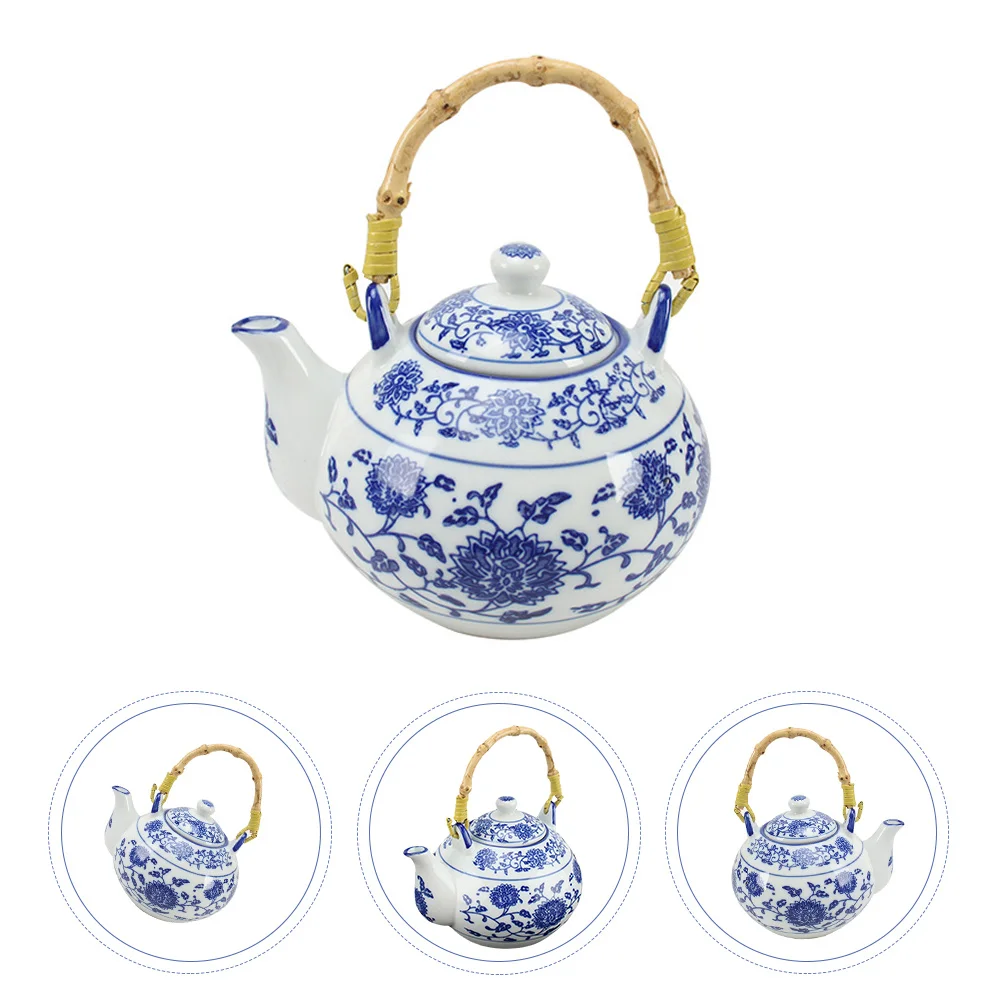 

Vintage Teapot Ceramic Tea Kettle Household Handheld Teapot Heat-resistant Teapot