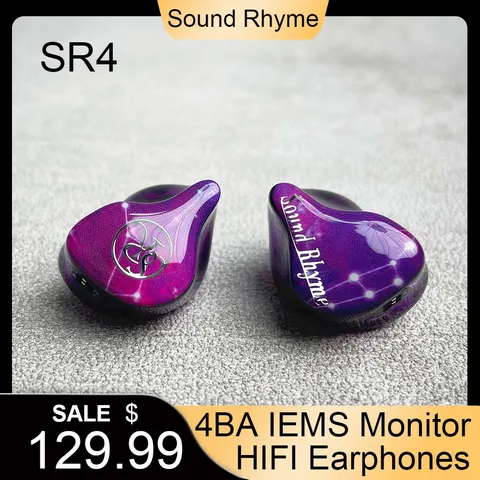 イヤホン soundrhyme sr4 Sound Rhyme SR4 4 Balanced Armature In-Ear HIFI Earphone