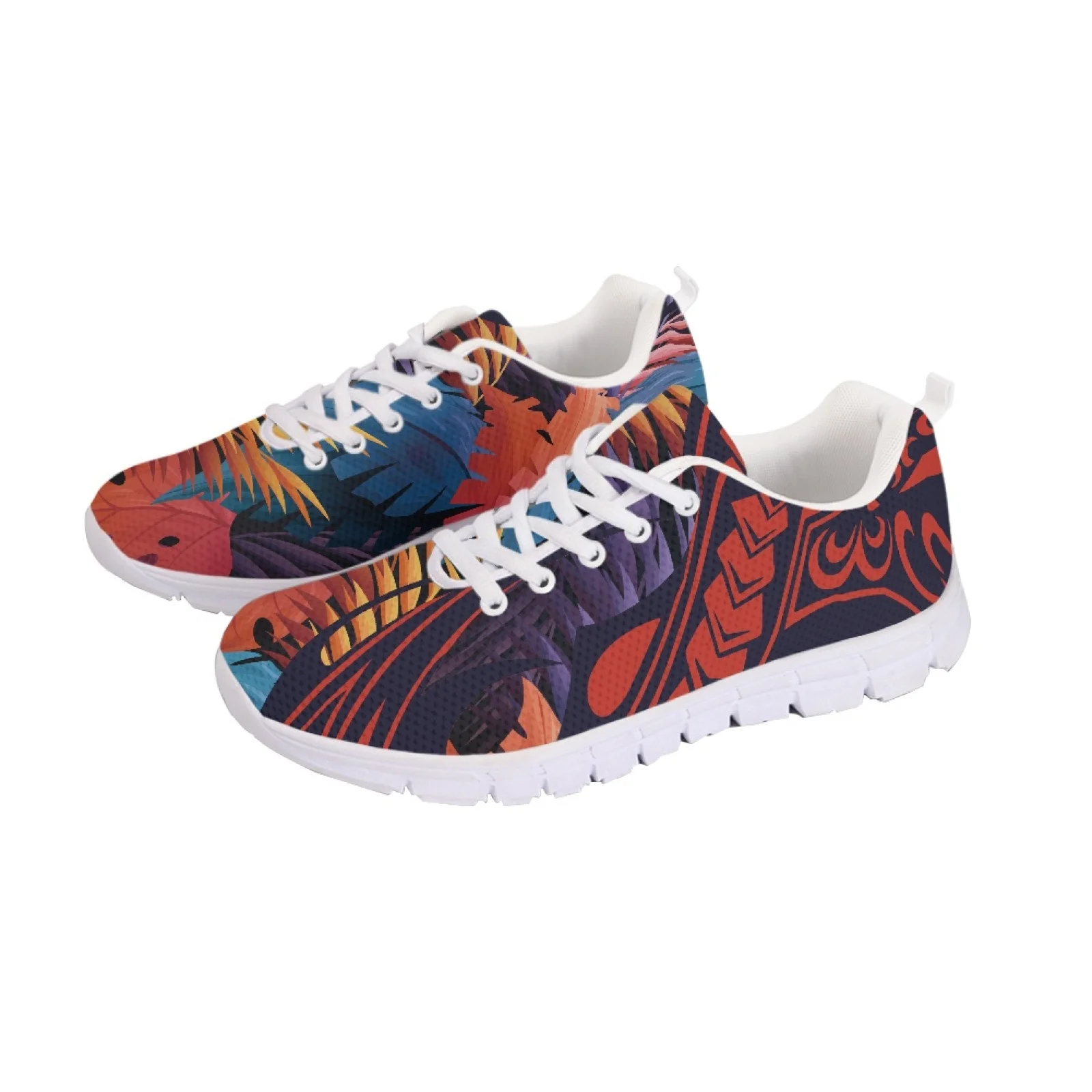 

Polynesian Tribal Hawaiian Totem Tattoo Hawaii Prints Unisex Ultralight Breathable Sneakers Comfort Casual Walkng Jogging Shoes