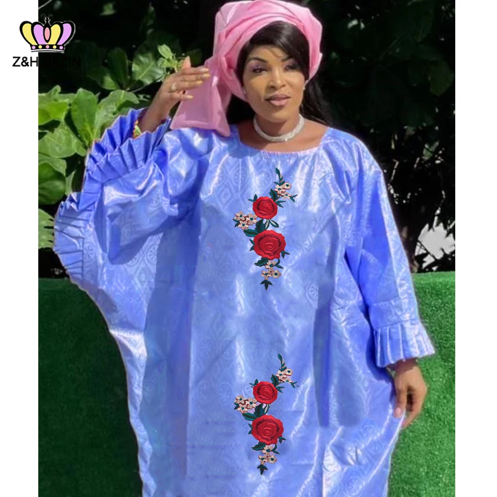 Женское платье в африканском стиле длинное розовое большого размера