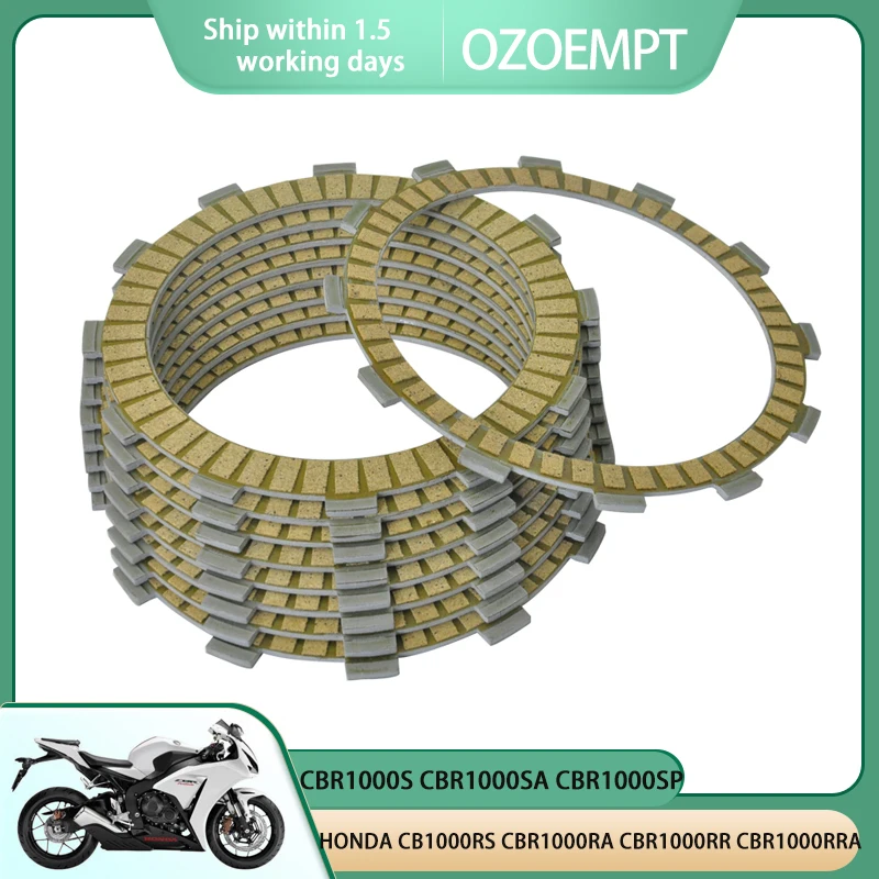 Фибрирующая пластина сцепления OZOEMPT, подходит для HONDA CB1000RS CBR1000RA CBR1000RR CBR1000RRA CBR1000S CBR1000SA CBR1000SP CBR1000SP2