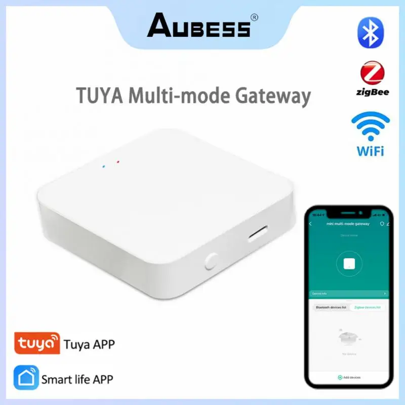 

Tuya Smart Gateway Hub WiFi ZigBee Multi-mode Smart Home Bridge Wireless Remote Control Work With Alexa Google Home