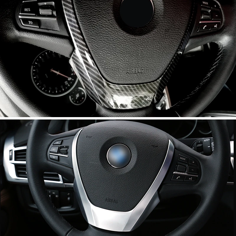 

For BMW X3 X4 X5 F15 F25 F26 2014 2015 2016 Car Interior Steering Wheel Frame Cover Decoration Trim