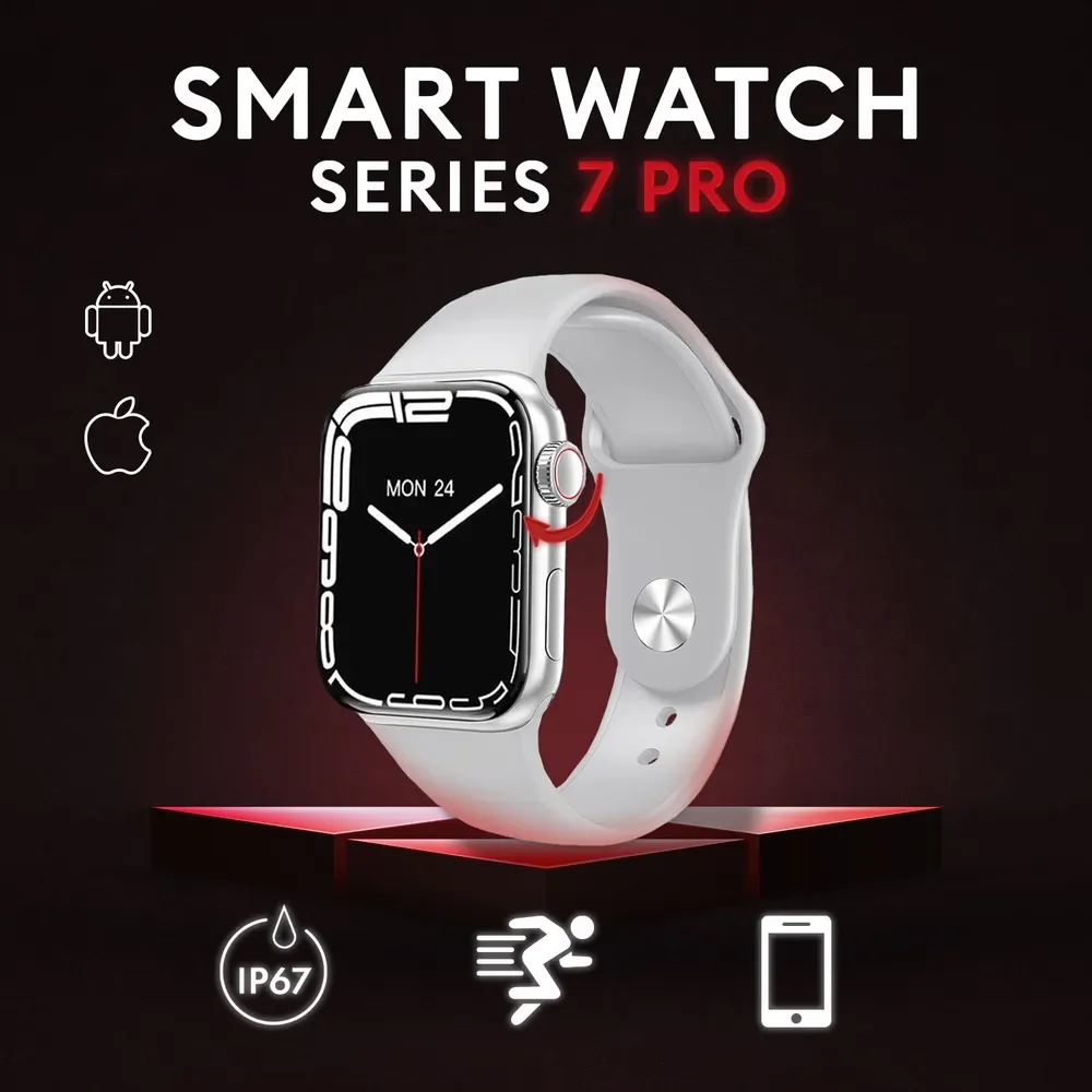 

Умные часы Micon Series X 7 PRO, 45mm, белый