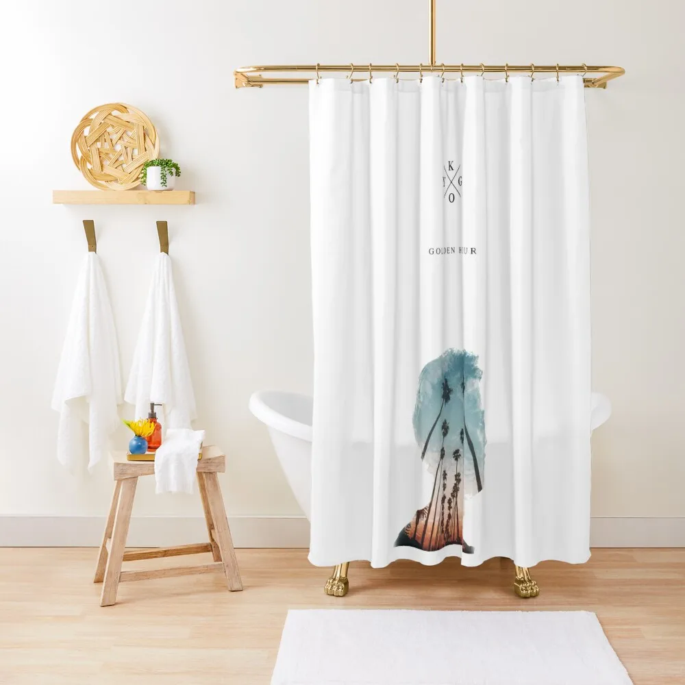 Kygo золотая занавеска для душа ванной комнаты набор милая