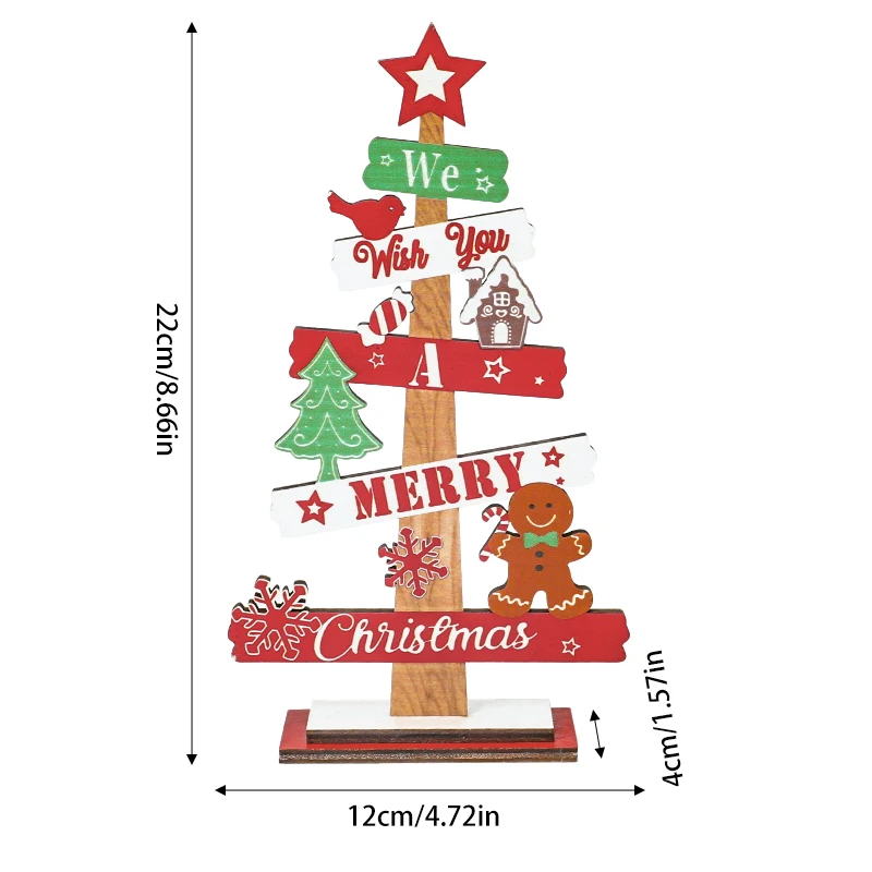 

Деревянное рождественское украшение Gingerbread Man 2025