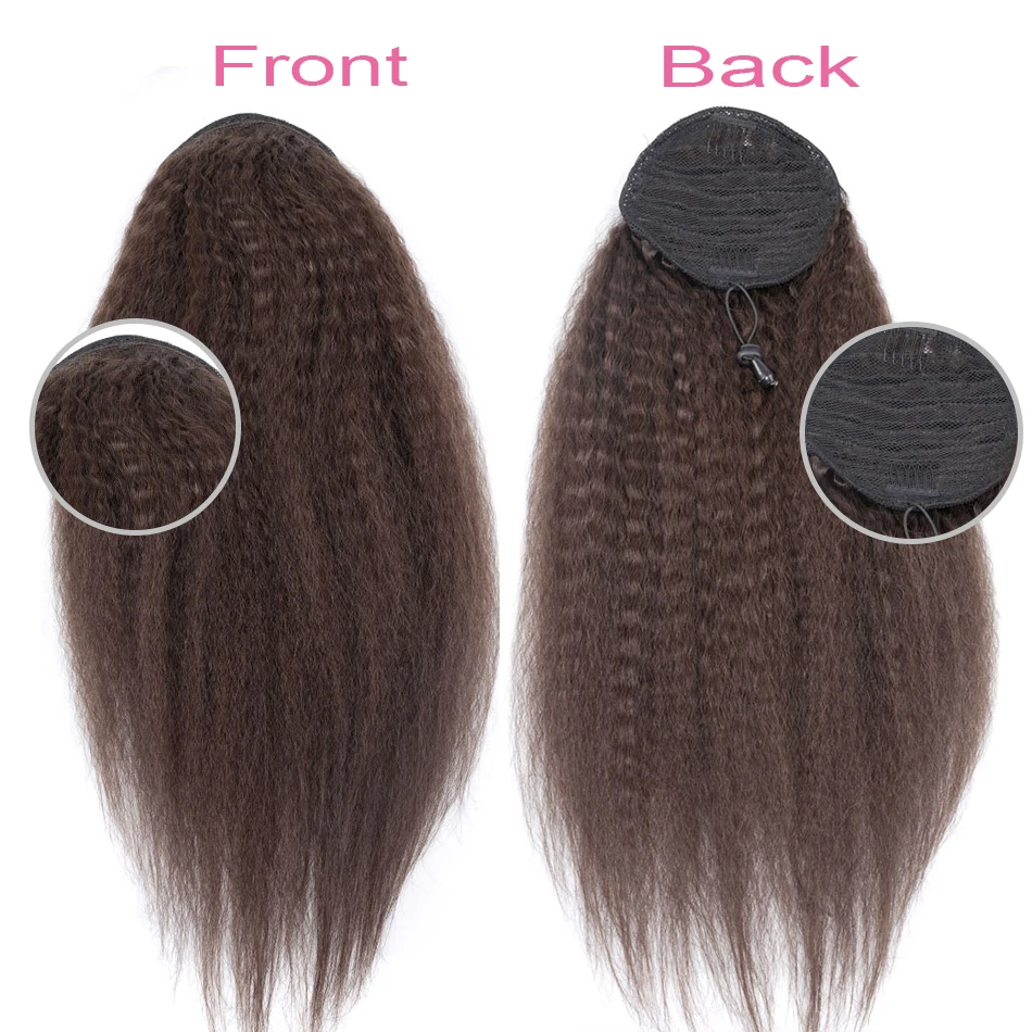 Audelami курчавые прямые накладные волосы на шнурке наращивание конского хвоста 100%