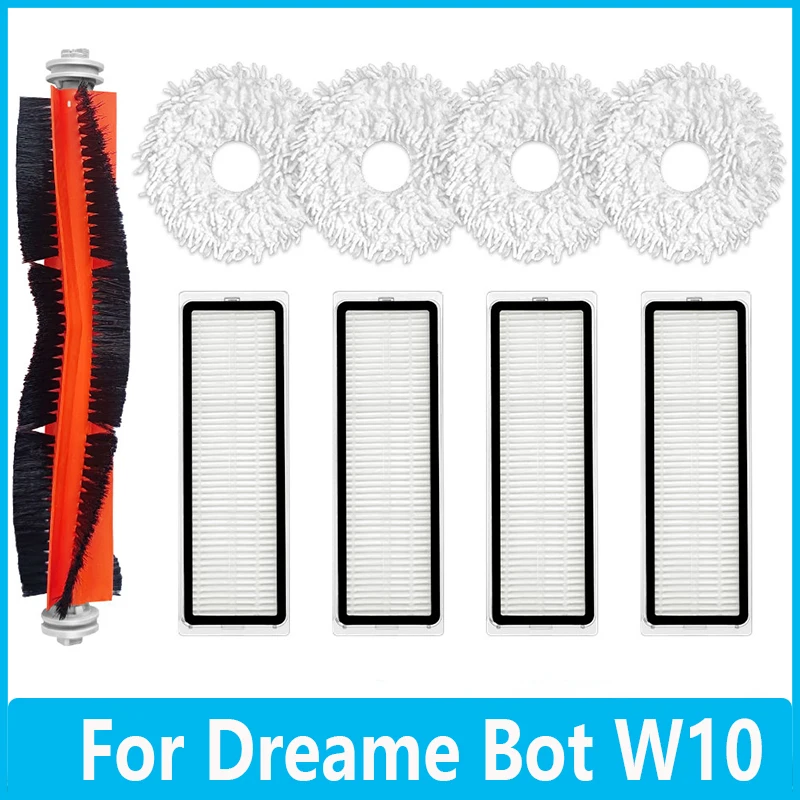 

HEPA Filter For Dreame Bot W10 Pro Sweeping Robot Vacuum Cleaner Main Side Brush Washable Mop Cloth Replacement Accessories