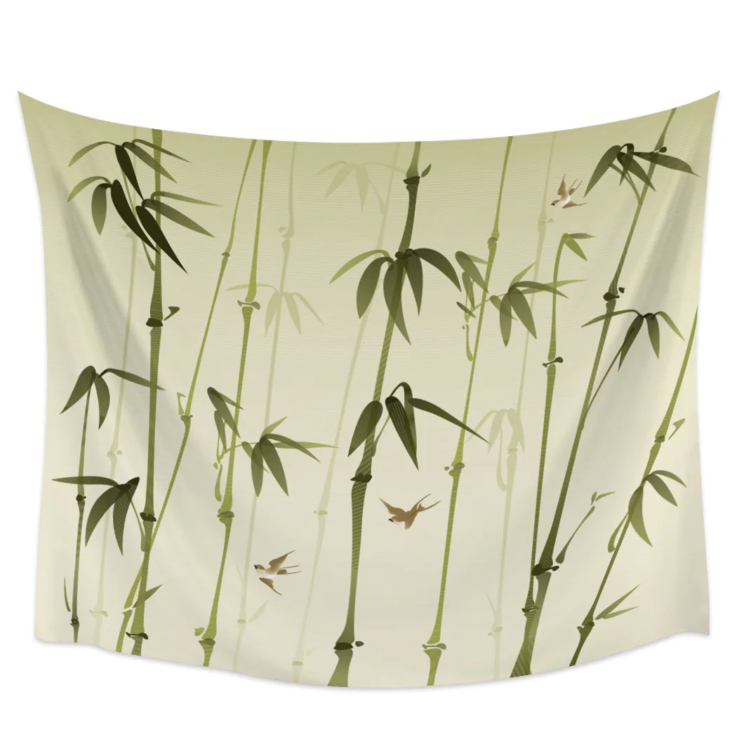 

Chinese Style Bamboo Blackout Curtains Table Runner Bathroom Set Blanket Tapestry