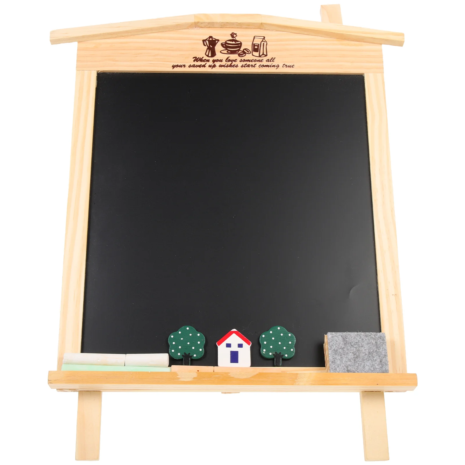 

Board Sign Chalkboard Blackboard Message Tabletop Small Chalk Drawing Wood Wedding White Kids Boards Diy Wooden Dry Labels