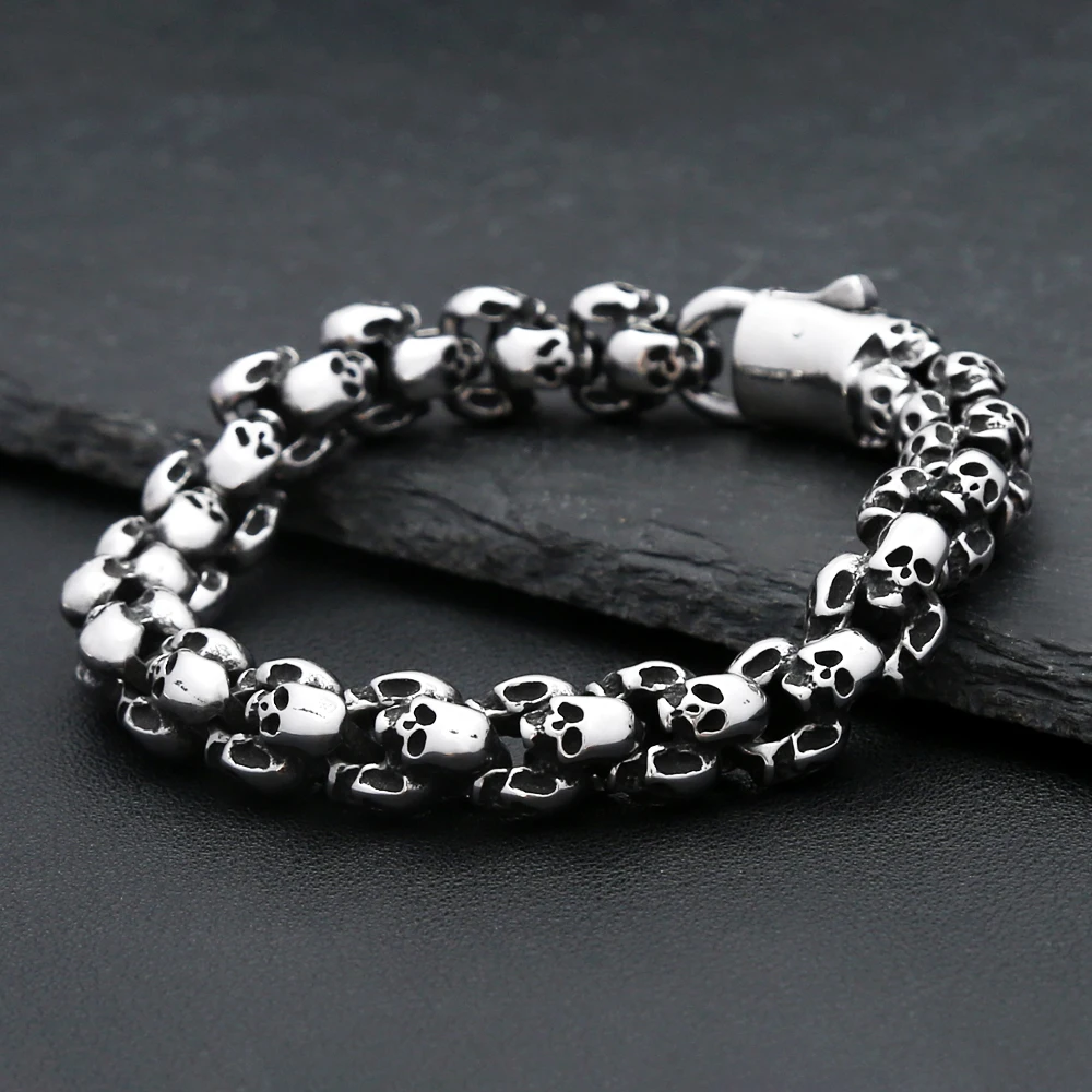 Винтажный готический браслет TOGA PULLA из нержавеющей стали