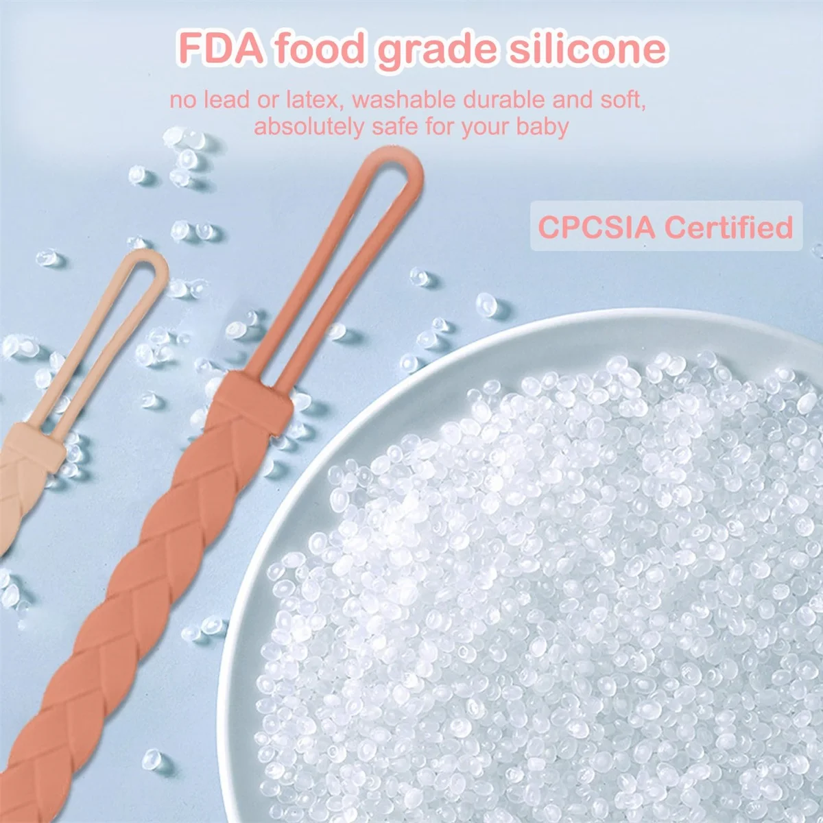 Детская гелевая соска для прорезывания зубов силиконовая цепочка сосков пищевой