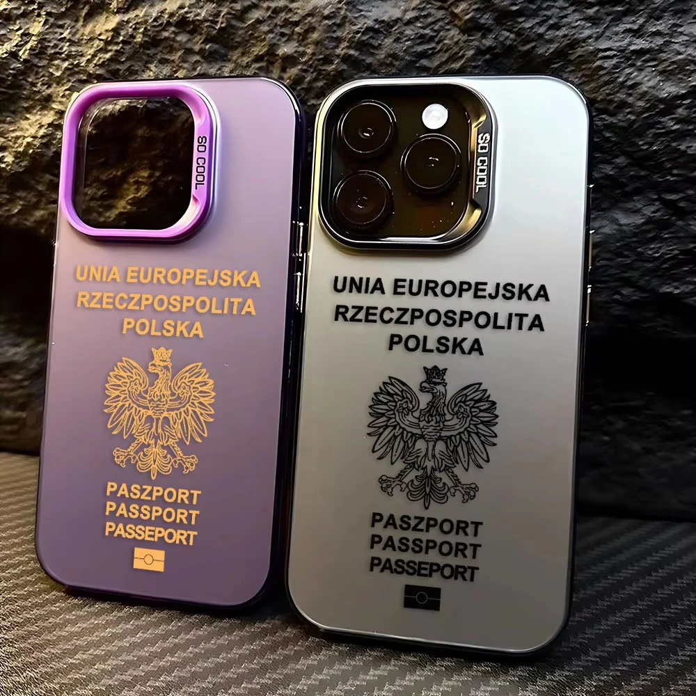 Фото Чехол для телефона с польским паспортом для Samsung Galaxy A14 A15 5G S21 S22 S23 S24 5G FE Plus Ultra A25 A35 A52 A53 A54 A55 5G №1