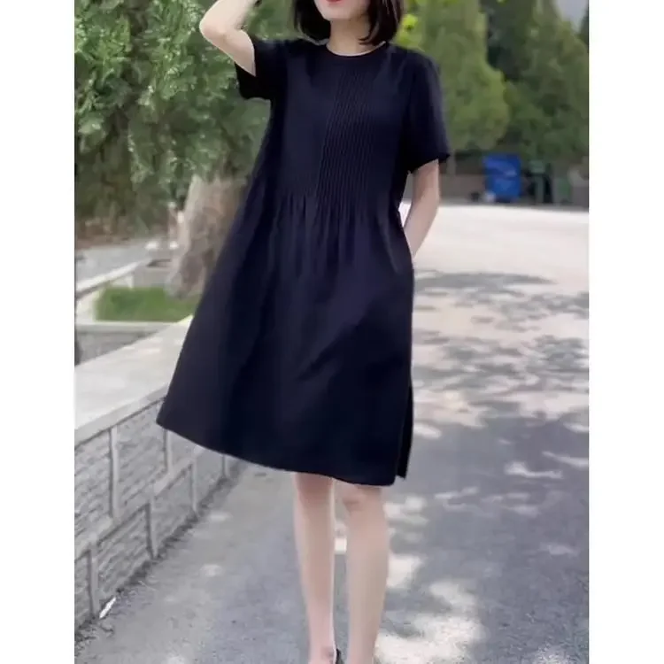 Высококачественное приталенное черное платье для женщин летнее элегантное и