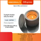 Бетонный силиконовый подсвечник, форма для подсвечника, форма для подсвечника, мини-контейнер для хранения, форма для коробки из смолы, мини-форма для кастрюль