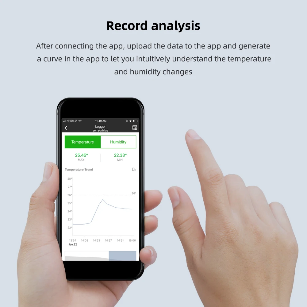 Умный Bluetooth 5 0 мини электронный термометр для хранения данных приложение монитор