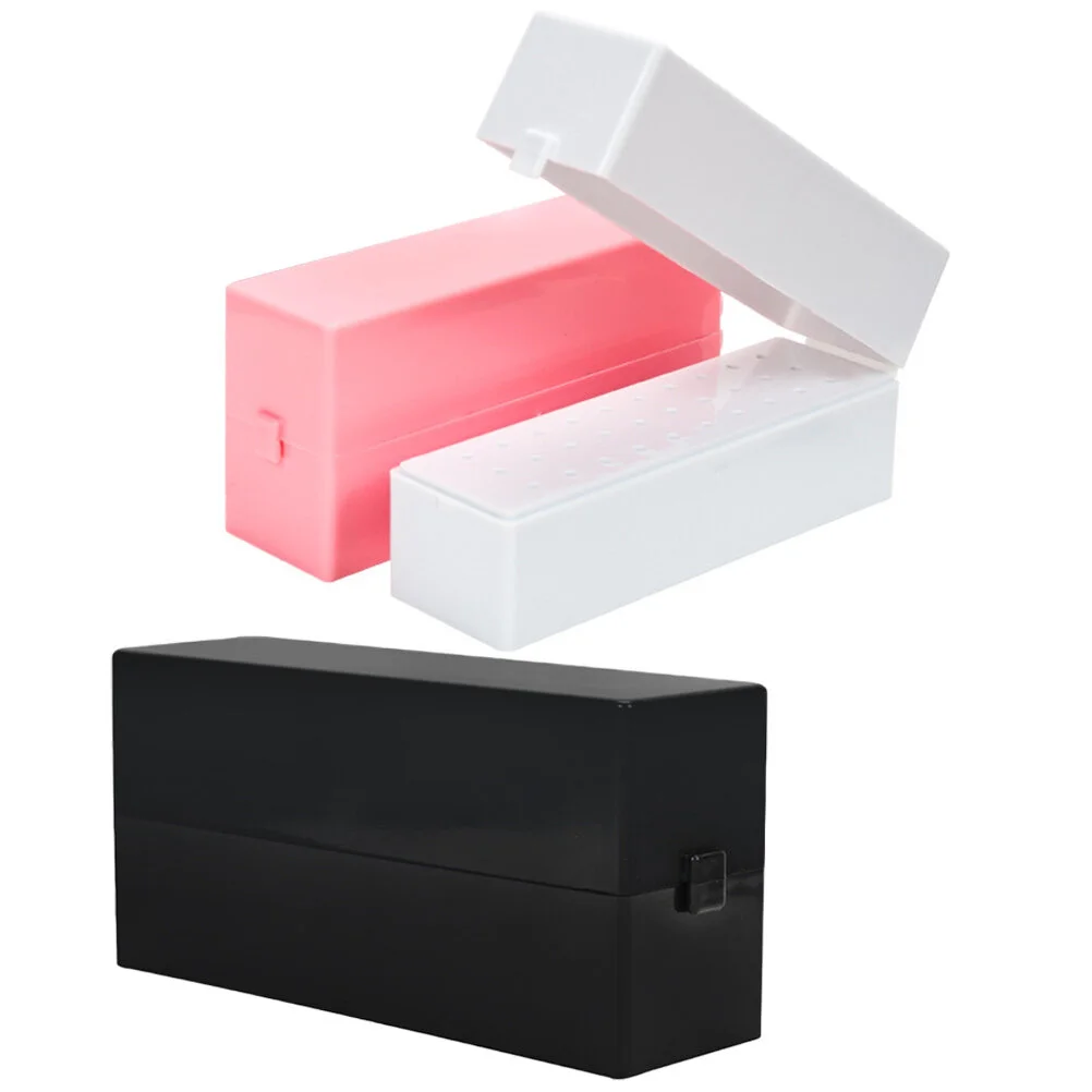 

Sharpen The Knife Drill Bit Holder Nail Grinder Storage Organizer Bits Polishing Head Salon Product Manicure Case