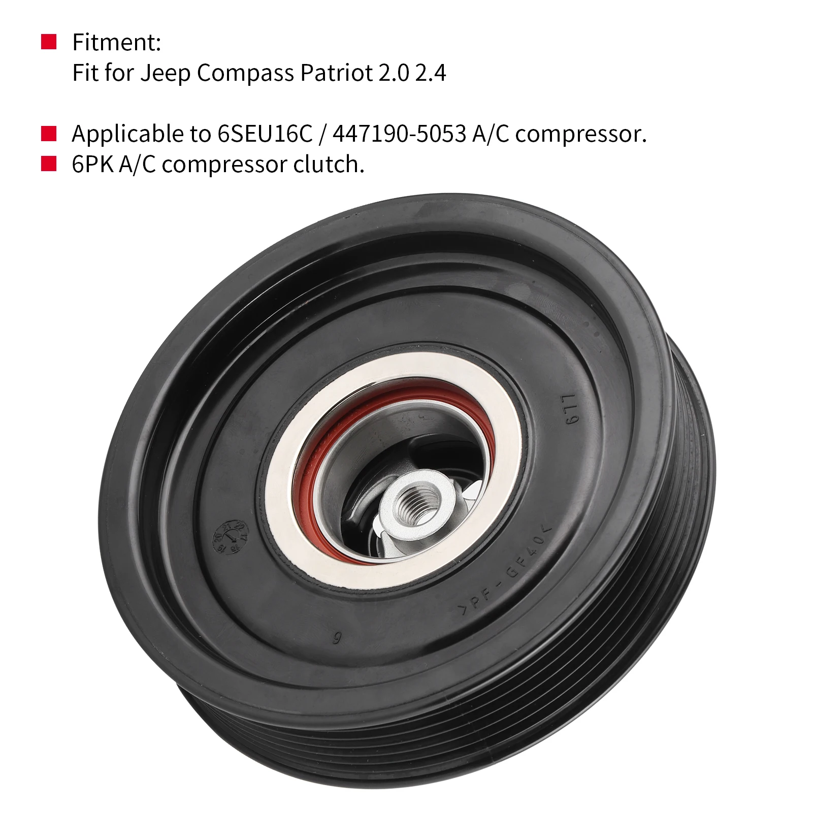 A/C муфта компрессора втулка 6s16c/447190-5053 модель автомобиля кондиционера аксессуары