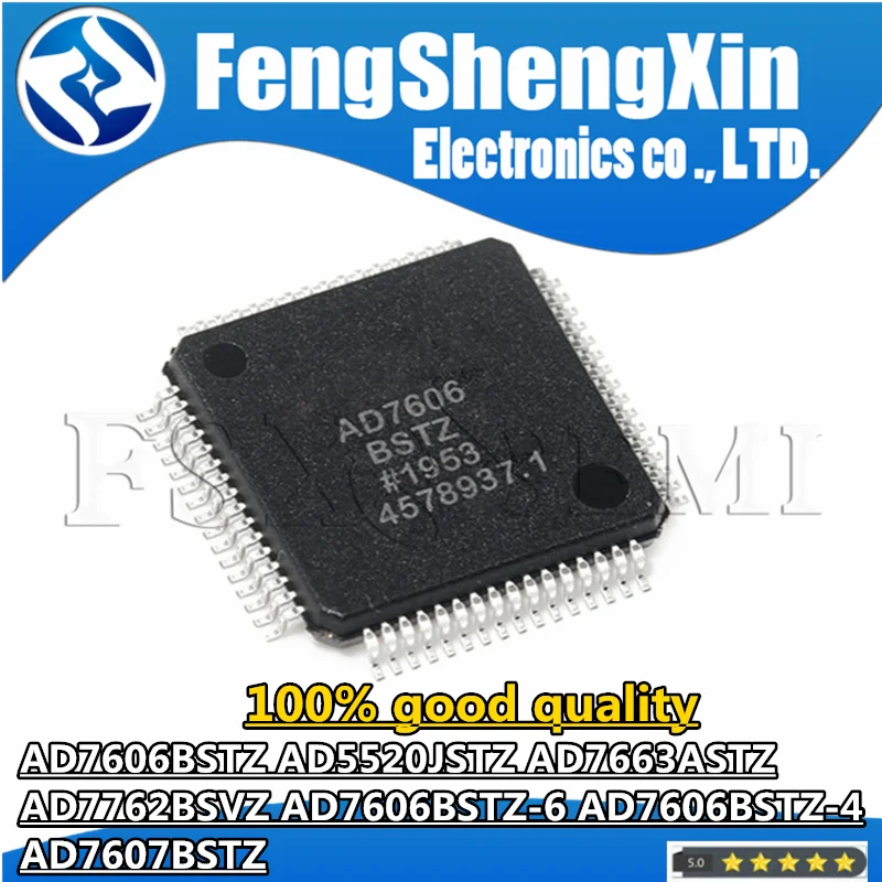 1 шт., AD7606BSTZ AD7607BSTZ AD5520JSTZ AD7663ASTZ AD7762BSVZ, бриллиантовые чипы QFP