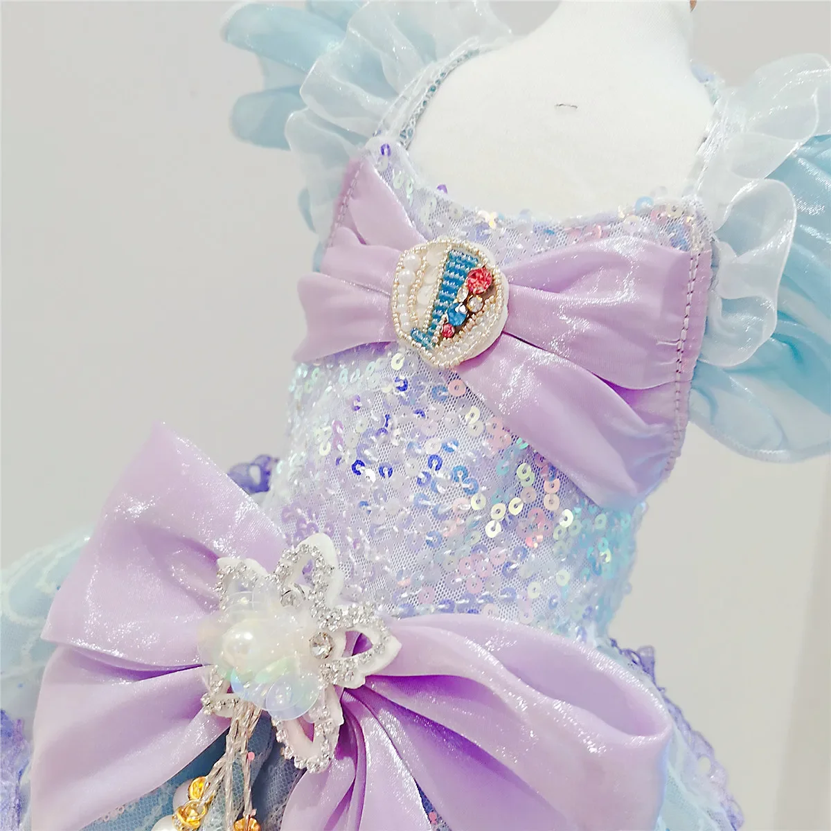 Роскошные костюмы высокого класса для щенков чистые ручной работы с кристаллами