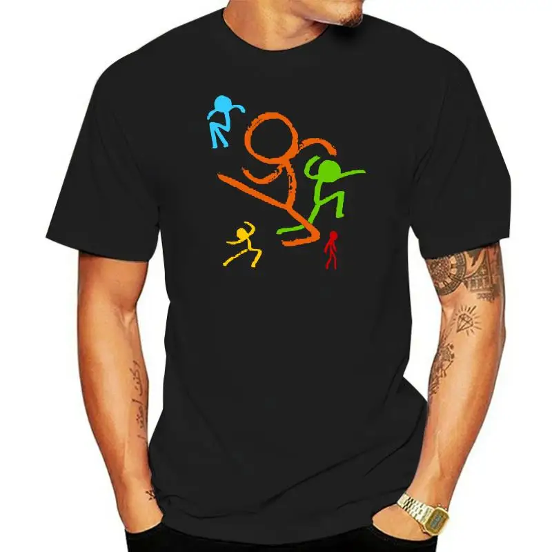 

Men Short sleeve tshirt Five Stick Figures Alan Becker T Shirt Women t-shirt