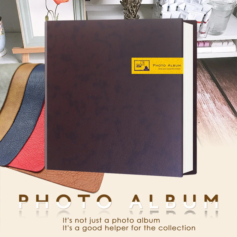 

Большой фотоальбом из искусственной кожи DIY альбом для скрапбукинга 18 дюймов белая карта с самоклеющейся пленкой подарок на день рождения р...