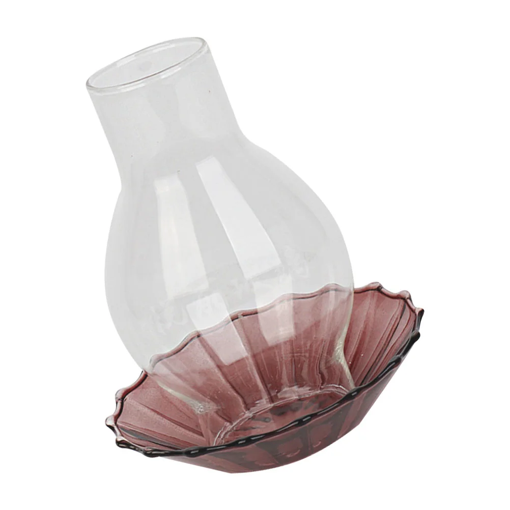 

Glass Holder Windproof Cover Retro Decor Stylish Decorative Candlestick Square Flower Vase Cup Vintage