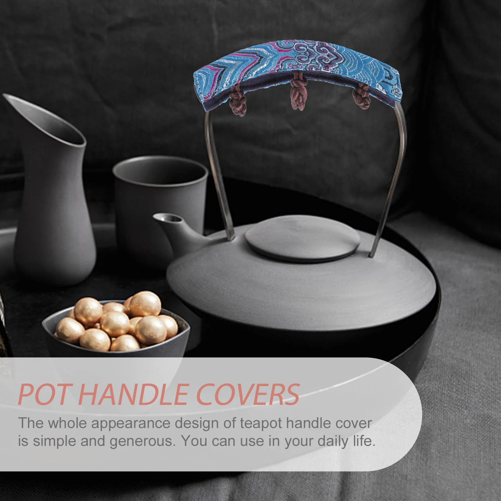 

Pot Handle Hot Sleeve Teapot Holder Heat Mitts Oven Gloves Cover Resistant Covers Pan Baking Holders Pads Kitchen Tea Cloth