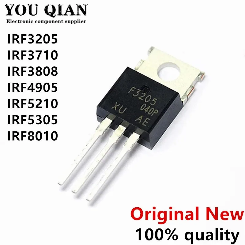 10 шт. IRF3205PBF IRF3205 TO-220 IRF3708 IRF3710 IRF3808 IRF4905 IRF5210 IRF5305 IRF8010 IRF3710PBF IRF3808PBF IRF4905PBF |