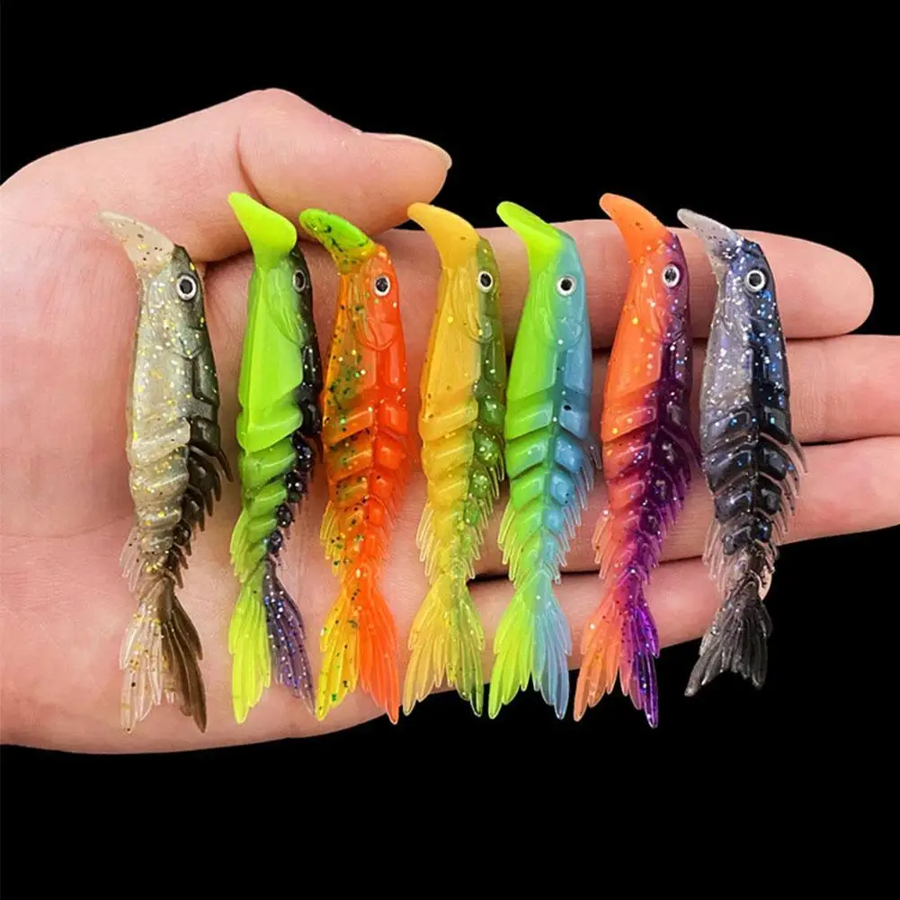 

3/5/7pcs 8/13/15cm Fishing Lure PVC Soft Bait Artificial Multiple Lures Bait Multi Colors Bone Supply Swimbait Angler Fish G4A4