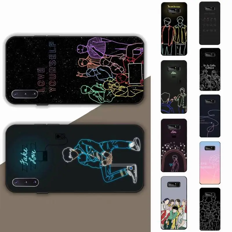 

Love Yourself Art Phone Case for Samsung Note 5 7 8 9 10 20 pro plus lite ultra A21 12 72