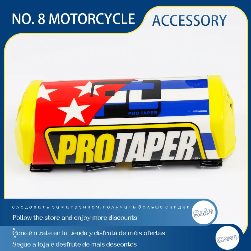 

Motorcycle Motocross Pro Taper 1 1/8" Handlebar Fat Bar Pad Slider Grip For KTM CRF RMZ YZF ATV Dirt Pit Bike Enduro SM Protaper