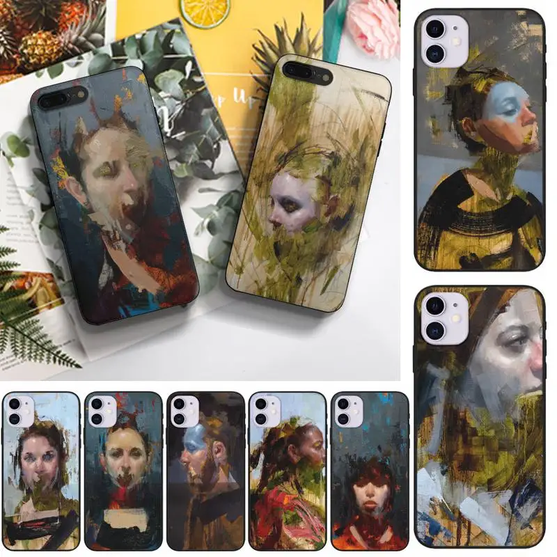

Art Nouveau illustration Phone Case Fundas Shell Cover For Iphone 6 6s 7 8 Plus Xr X Xs 11 12 13 Mini Pro Max
