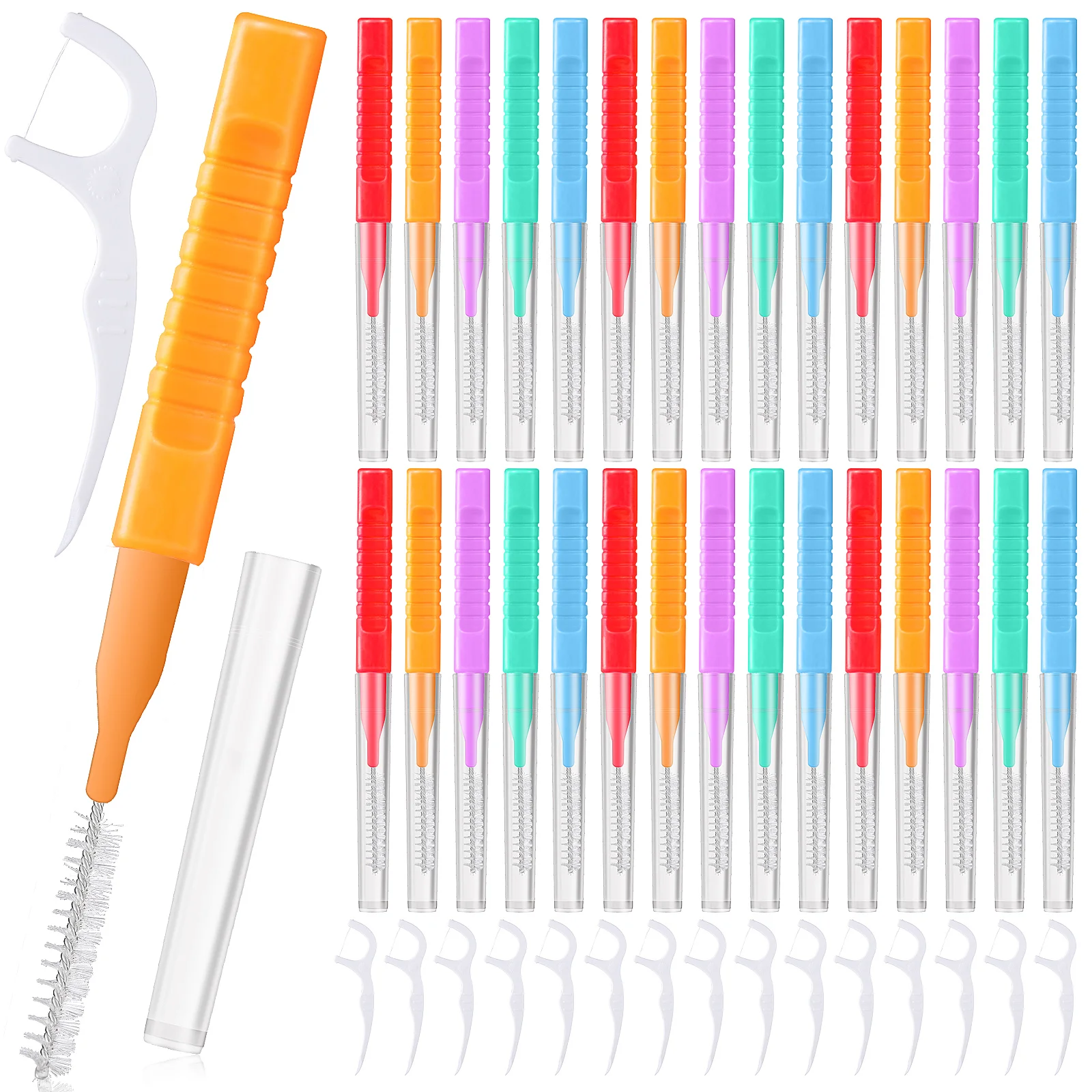 

200 Pcs Cleaning Flossing Interdental Picks Tool Tooth Flossers Detergent Teeth