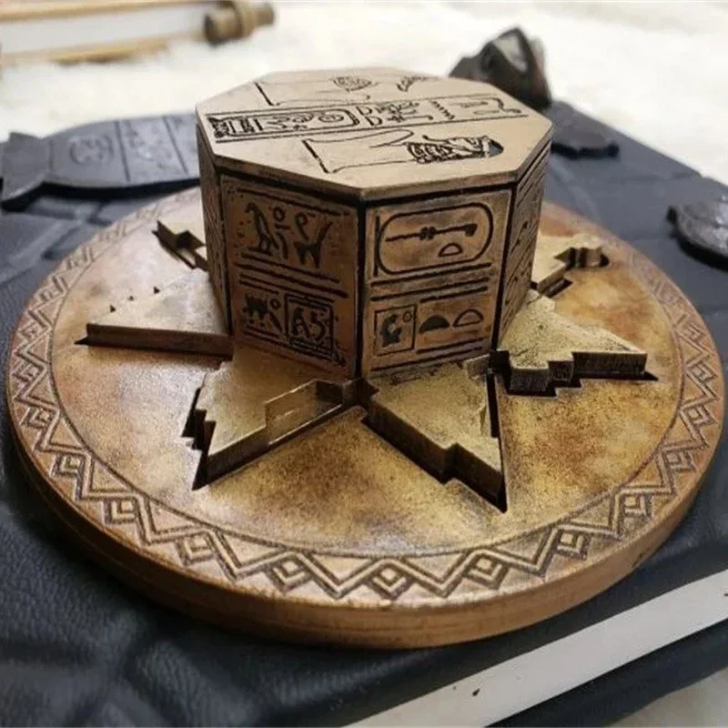 Книга мертвых Мумия Волшебная опора с ключом Статуя из смолы можно открыть