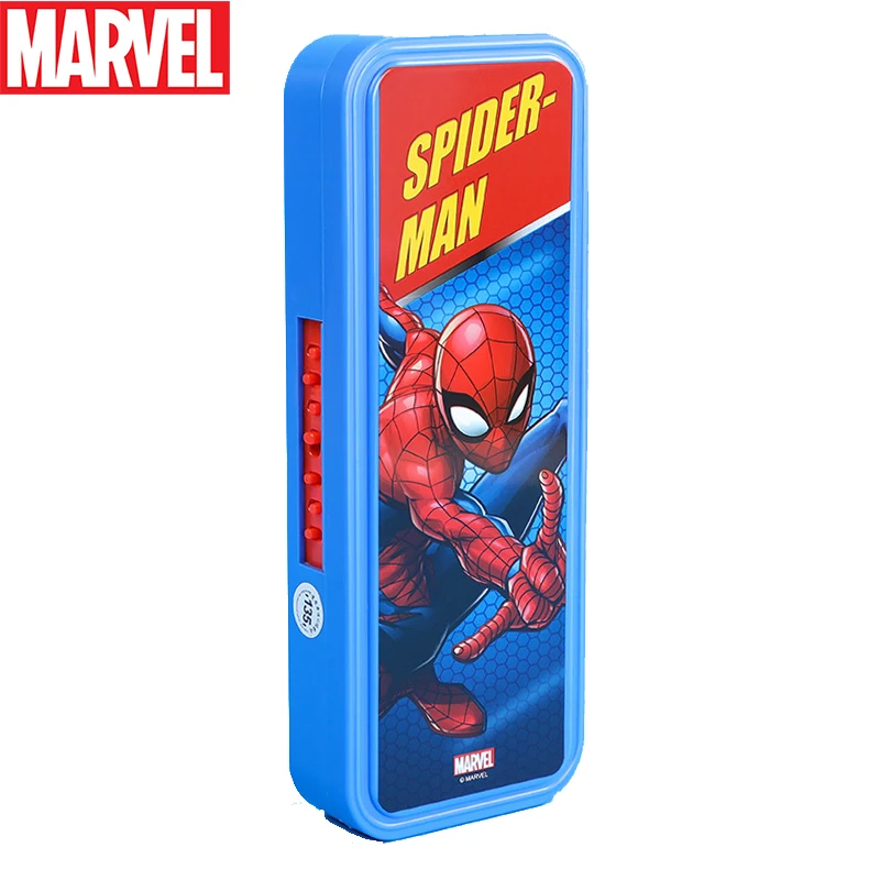 

Disney Pencil Case Boys Stationery Box Flat Marvel Pen Bag Large Capacity Student Cute Anime New Pen Box Student Supplies Gifts