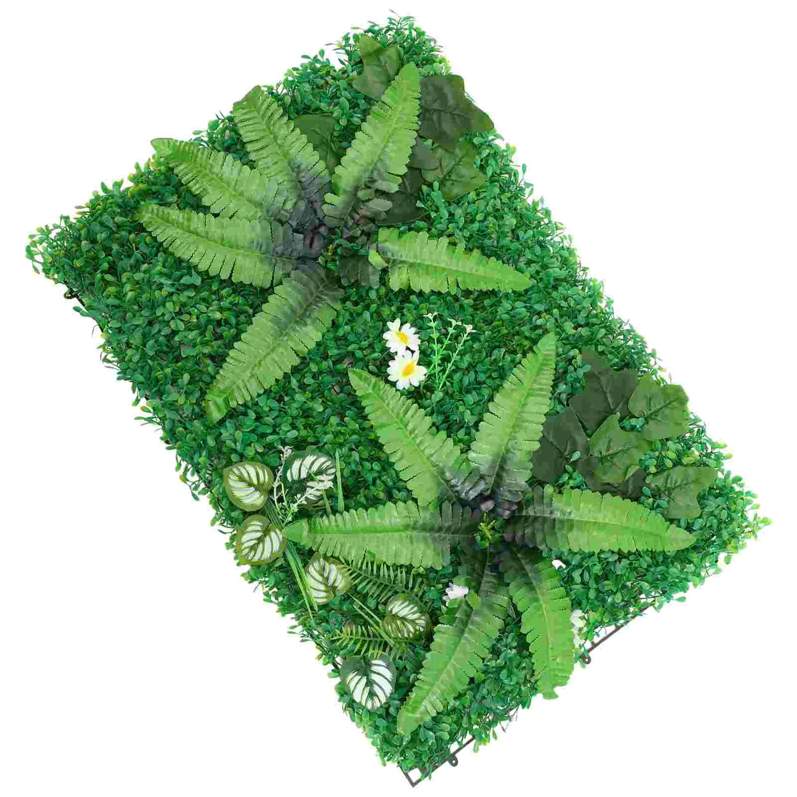 

Wall Hedge Panel Decor The Fence Greenery Backdrop Panels For Outdoor Pvc Artificial Grass Faux Plants Indoor