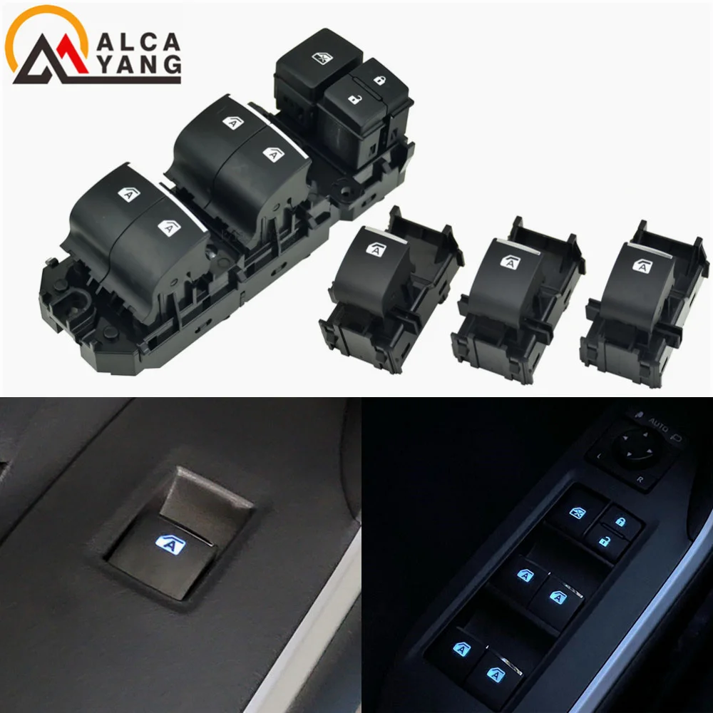 

Power Window Switch Set for Toyota RAV4 RAV 4 2019 2020 Lighted LED Left Driving Backlight 84040-06070 84040-33170 84040-10020